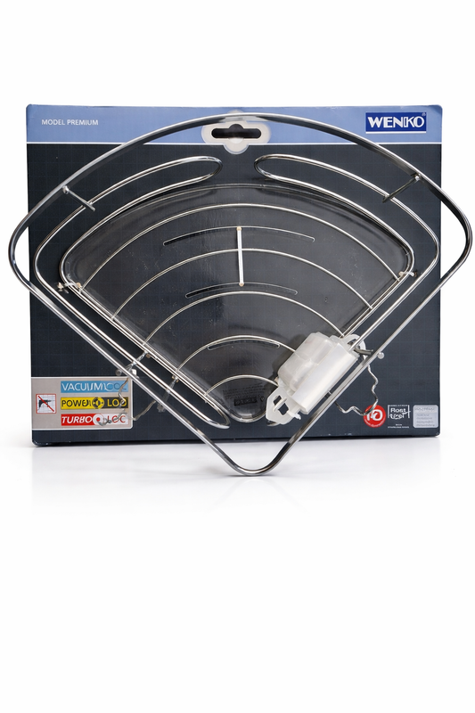 WENKO Premium Eckablage – flexibel montierbar & ohne Bohren nutzbar