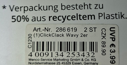 Mibella ClickClack 2er Set "Wavy" - Original Neuware