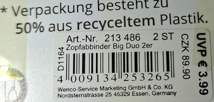 Mibella Zopfabbinder 2er Set "BigDuo" - Original Neuware