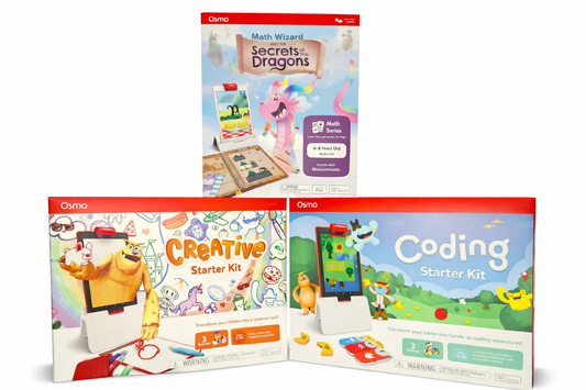 Osmo Mega Lern-Set für Fire Tablet – Coding, Creative & Math Wizard Set für Kinder