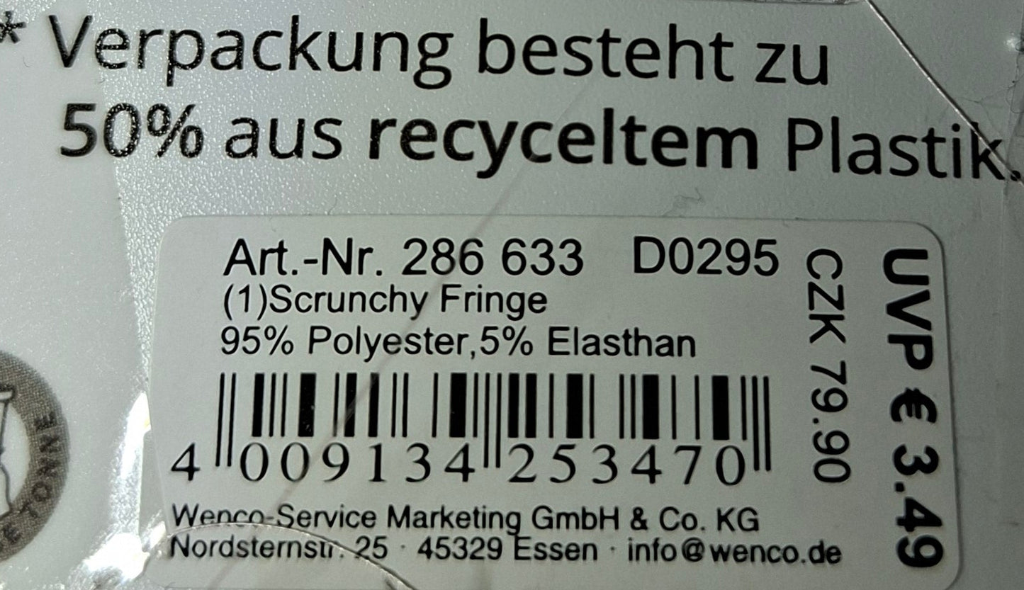 Mibella Scrunchy "Fringe" - Original Neuware