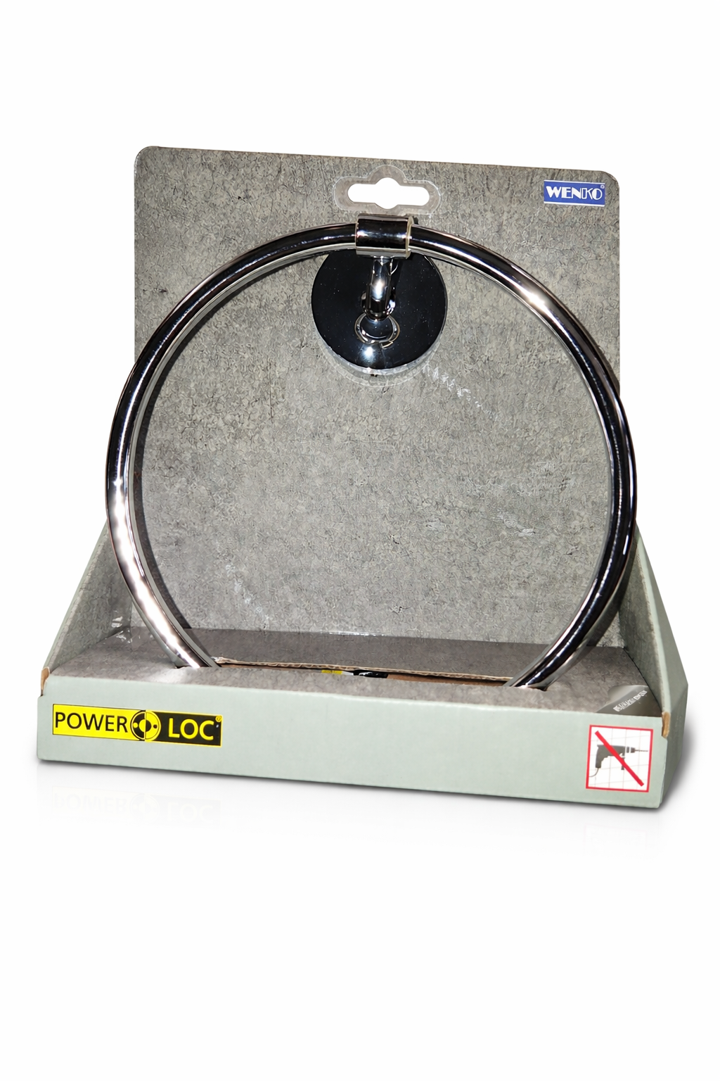 Wenko Power-Loc® Handtuchring – Bohren frei, extra starker Halt