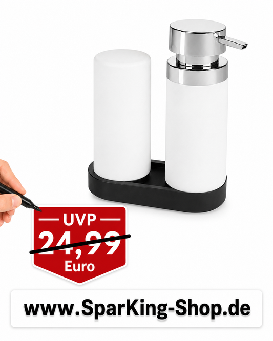 Wenko Spülstation Easy Squeeze – Moderne Spülstation mit cleverem Dosiersystem