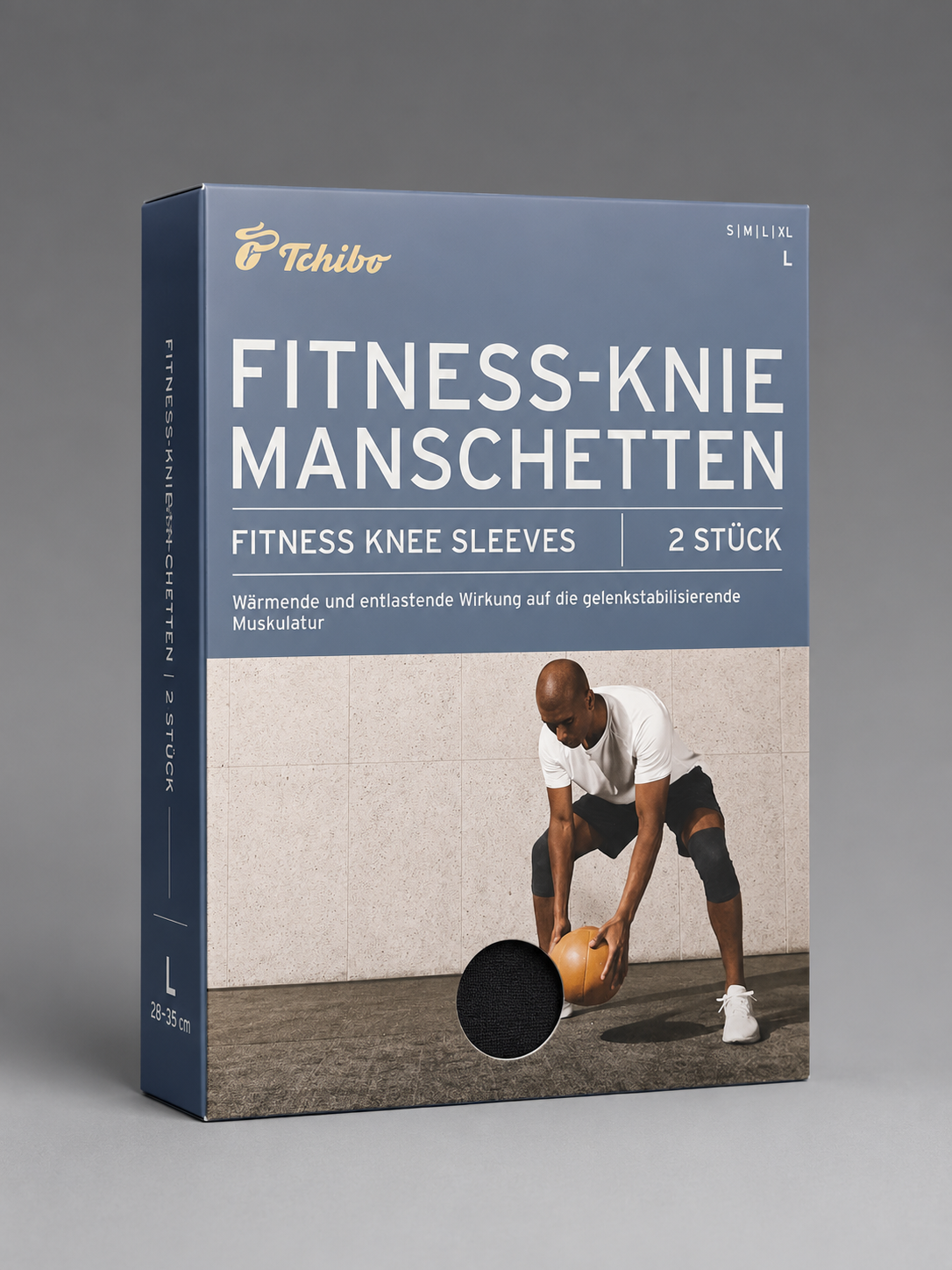 Tchibo Fitness-Knie-Manschetten 2er-Set – Größe L (28–35 cm) | Stabilisierung & Wärme für Sport und Alltag