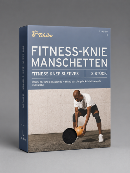 Tchibo Fitness-Knie-Manschetten 2er-Set – Größe L (28–35 cm) | Stabilisierung & Wärme für Sport und Alltag