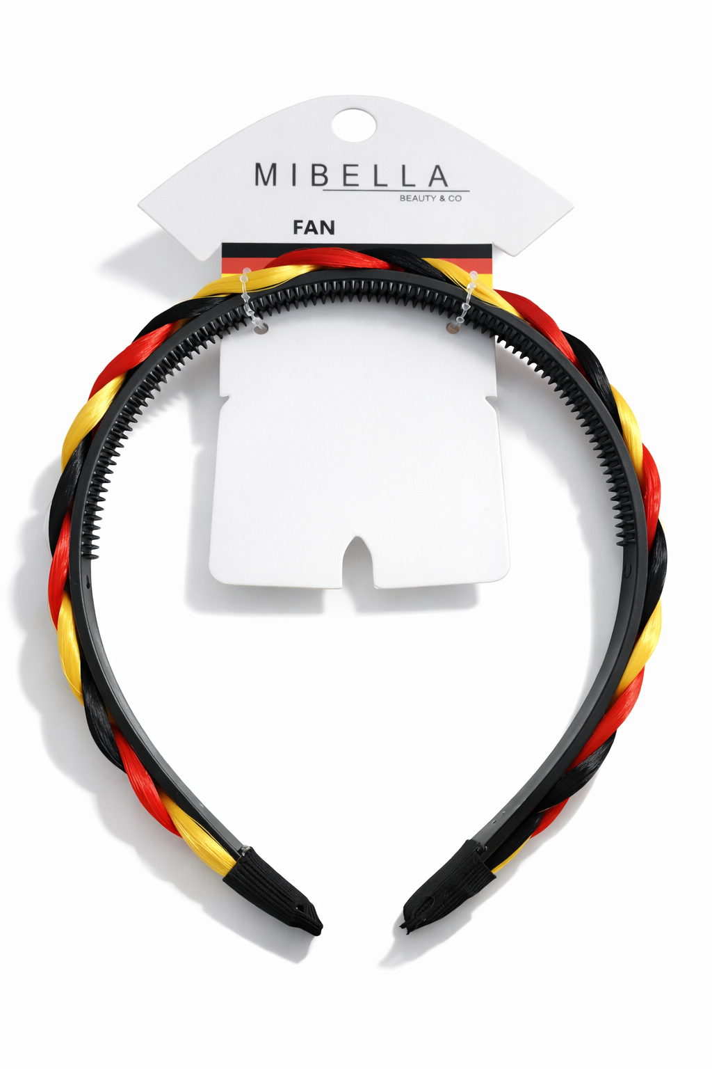 Fan-Haarreifen geflochten Schwarz-Rot-Gold – Dein Must-Have für die Fußball WM 2026