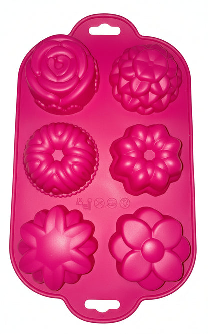 🍥 4er-Set Silikon-Backformen von Wenko - Neuware