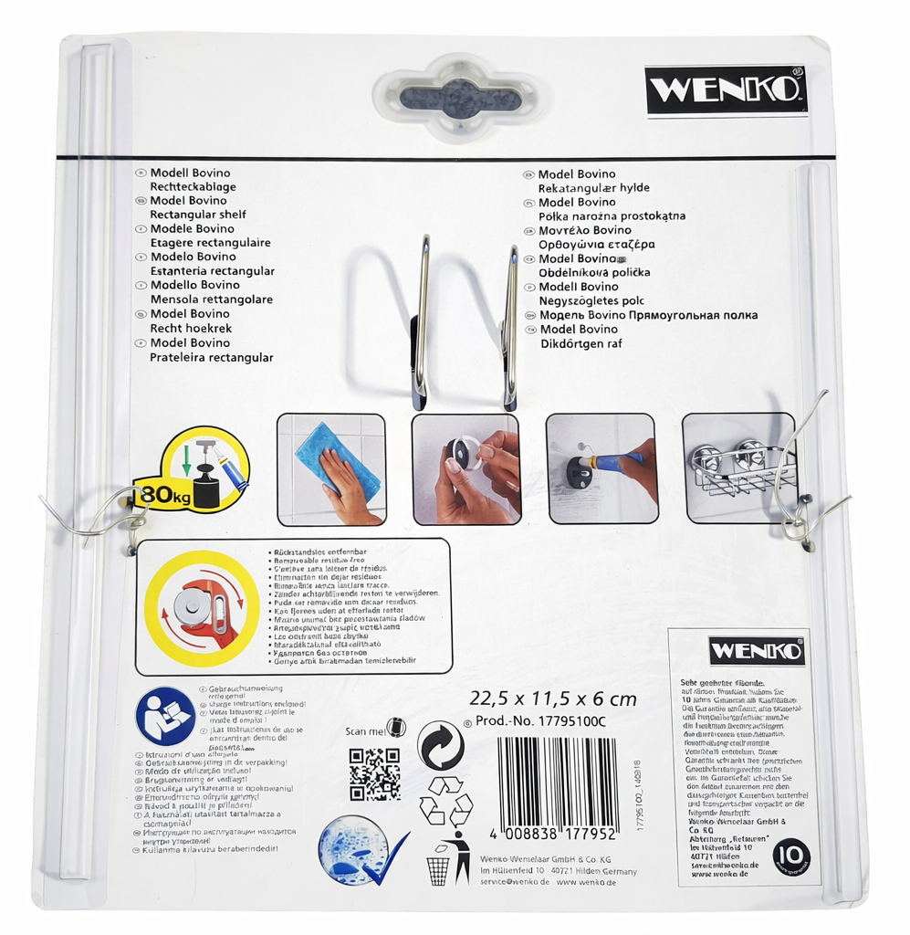 WENKO Bovino Power-Loc® Universalablage – Neuware