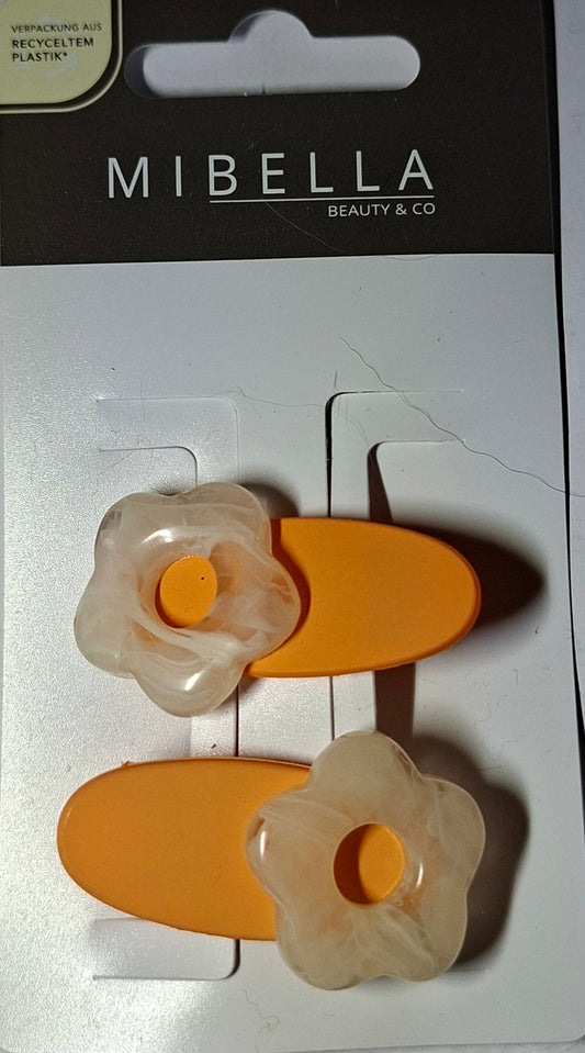 Mibella Haarclips 2er Set "Flower" - Original Neuware