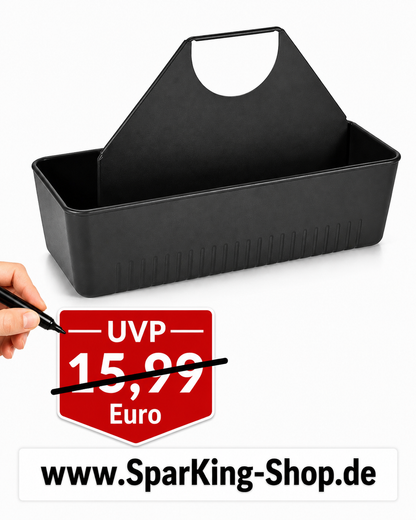 WENKO Caddy aus Metall – Schwarz pulverbeschichtet