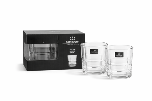 Whiskygläser 340 ml – 2er Set Kristallglas | Homeware Special Touch Vellum