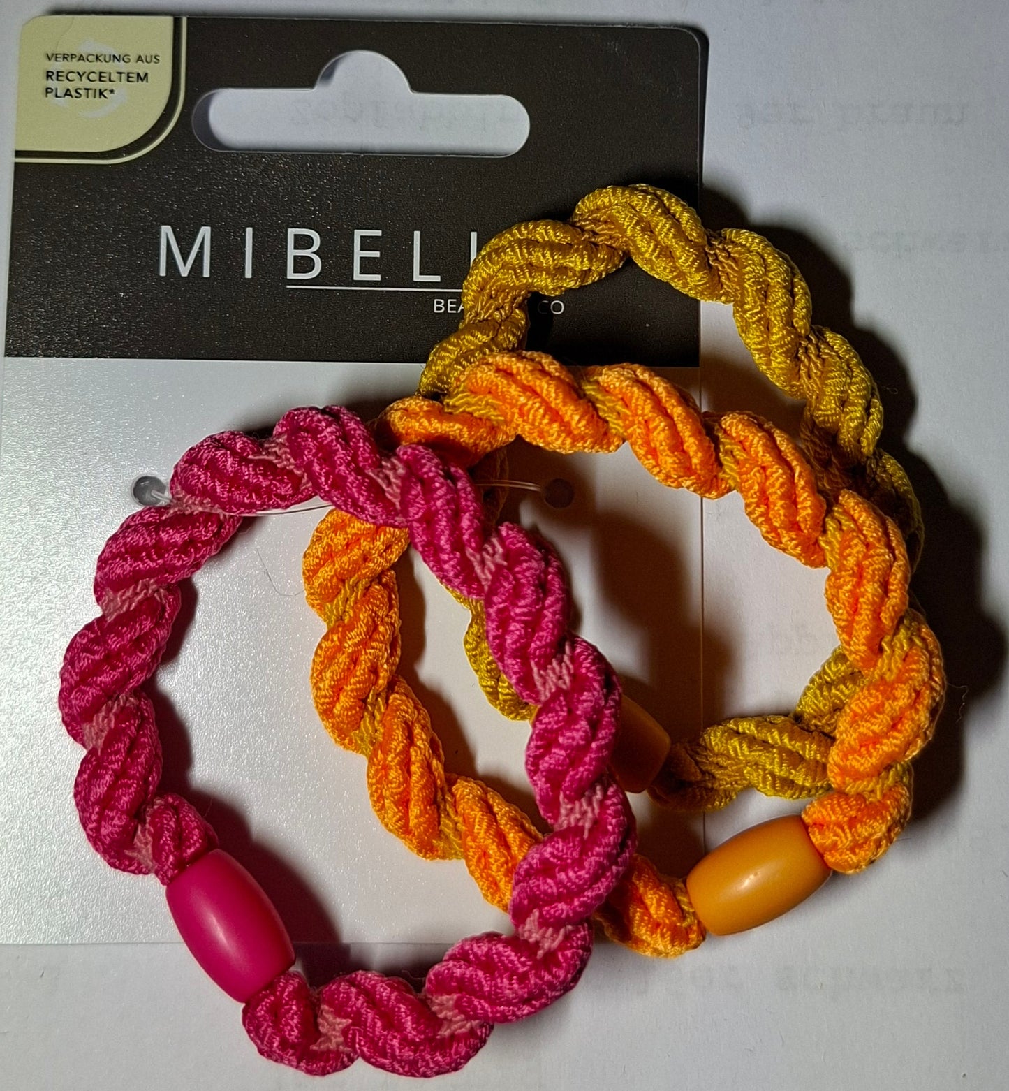 Mibella Zopfabbinder 3er Set "Trio" geflochten - Original Neuware