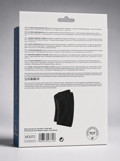 Tchibo Fitness-Knie-Manschetten 2er-Set – Größe L (28–35 cm) | Stabilisierung & Wärme für Sport und Alltag