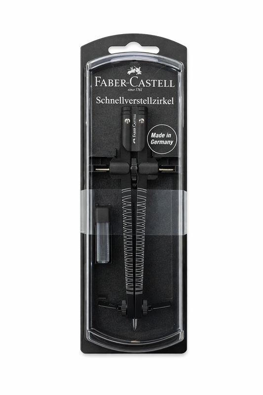Faber-Castell Schnellverstellzirkel – Präziser Zirkel für Schule, Ausbildung & Büro