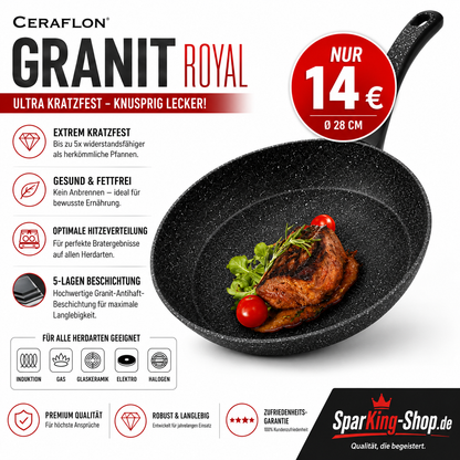 Ceraflon Granit Royal Pfanne Ø 28 cm – Robust, langlebig & perfekt für jeden Tag