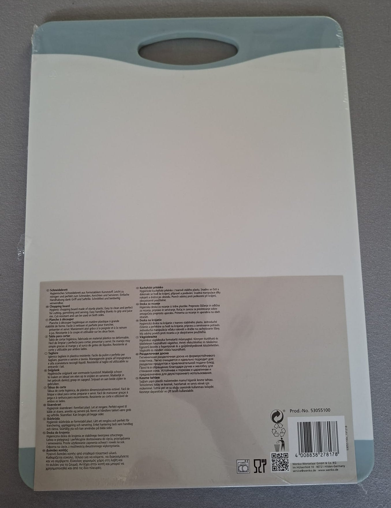 WENKO Schneidebrett „Easy L“ – Profi-Küchenbrett (Neuware)