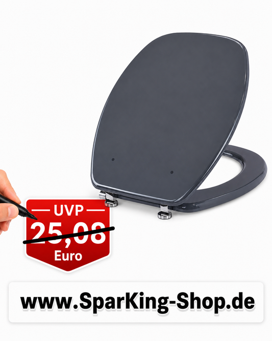 Wenko WC Sitz Prima – Moderner Premium WC-Sitz für stilvolle Badezimmer mit rostfreien Edelstahl-Scharnieren