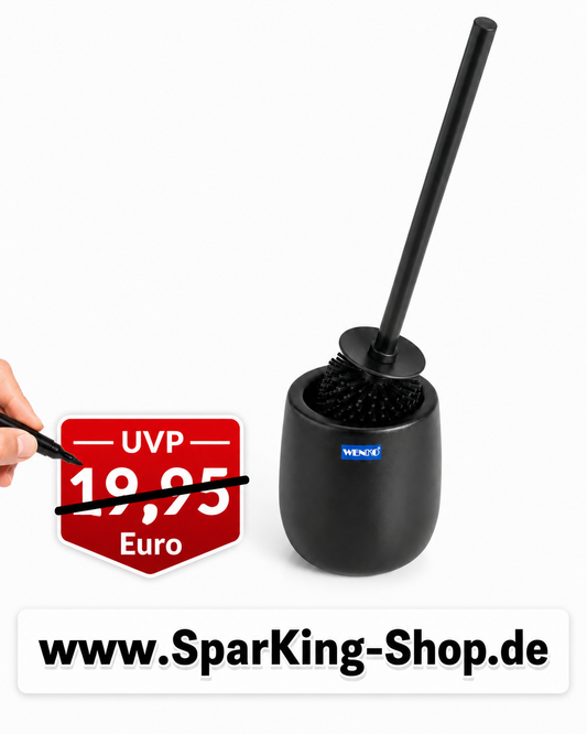 WENKO WC-Garnitur Nerno – Stilvolle Hygiene in modernem Schwarz