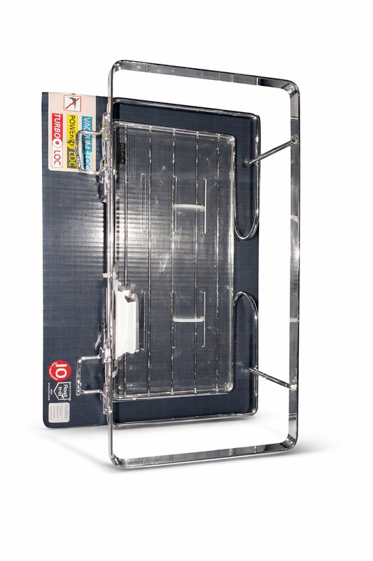 WENKO Turbo-Loc® Wandablage „Model Premium“ –  Edelstahl